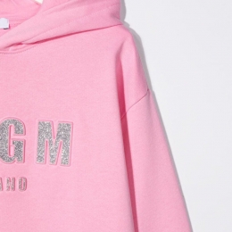 ◆키즈◆21FW 키즈 로고 프린트 후드 맨투맨 핑크 MS027705 042