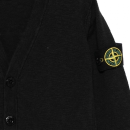 ◆키즈◆25SS 키즈 와펜 패치 브이넥 가디건 블랙 K1S16 5100020 S00B0 V0029