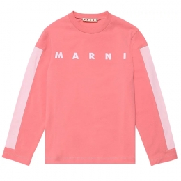 ◆키즈◆23FW 여성 로고 프린팅 롱 슬리브 티셔츠 캔디핑크 M00870 M00LE 0M338