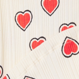 ◆키즈◆25FW 키즈 아웃라인 하트 트럼펫 플레어팬츠 오프화이트 25630105 11