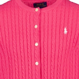 ◆키즈◆23SS 여성 포니 자수 가디건 핑크 543047 050