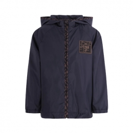 ◆키즈◆여성 로고 패치 후드 자켓 네이비 JUA274 AS56 F0QG0