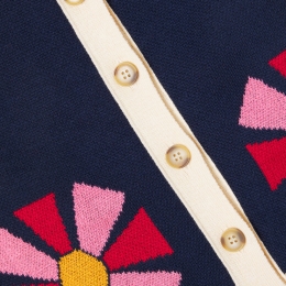 ◆키즈◆키즈 칼레이도스코프 니트 베스트 네이비 B225AC106 411