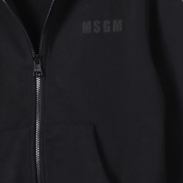 ◆키즈◆24SS 키즈 로고 프린팅 후드 집업 블랙 S4MSJUZH015 110