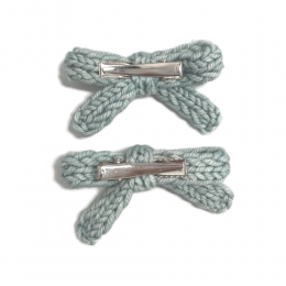 ◆키즈◆키즈 골디 리본 세트 헤어핀 세이지그린 K1041W25 315