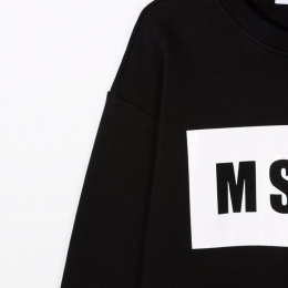 ◆키즈◆21FW 키즈 박스 로고 맨투맨 블랙 MS027670 110