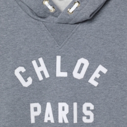 ◆키즈◆키즈 자수 로고 후드 맨투맨 헤더그레이 C20646 A46