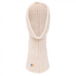 ◆키즈◆23FW 키즈 로고 자수 골지 니트 후드 베이지 223AI024 200