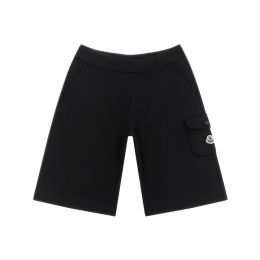 ◆키즈◆키즈 로고 패치 포켓 버뮤다 스웻팬츠 블랙 8H000 08 89AKM 999