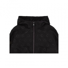 ◆키즈◆24SS 키즈 로고 자카드 후드 자켓 블랙 1A000 87 595HQ 999