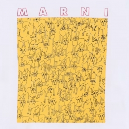 ◆키즈◆25SS 여성 그래픽 프린트 티셔츠 화이트 M01414 M00SG 0M10A