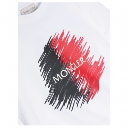 ◆키즈◆24SS 여성 로고 프린트 티셔츠 화이트 8C000 22 89AFV 002