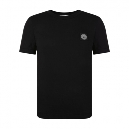 ◆키즈◆키즈 로고 패치 티셔츠 블랙 K1S16 2100002 S0047 V0029