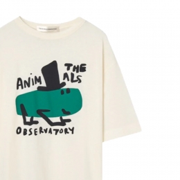 ◆키즈◆키즈 콜리 반팔 티셔츠 화이트텔레폰 S26187 221BB