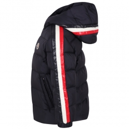 ◆키즈◆22FW 키즈 로고 패치 라이닝 후드 패딩 자켓 네이비 1A000 19 68352 742