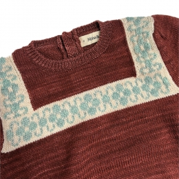 ◆키즈◆키즈 폴크 리본 니트 브릭 K1231W25 606