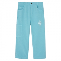 ◆키즈◆24FW 키즈 로고 카고 팬츠 스카이블루 F24053 005GC