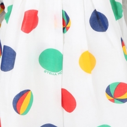 ◆키즈◆22SS 키즈 올오버 비치볼 프린팅 드레스 화이트 8Q1BJ1 Z0158 100MC