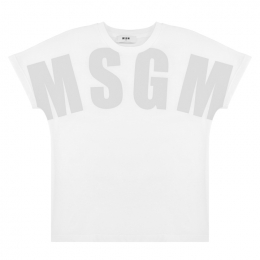 ◆키즈◆24SS 키즈 로고 프린팅 티셔츠 화이트 S4MSJUTH006 001