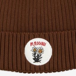 ◆키즈◆21FW 키즈 에델바이스 플라워 폼폼 비니 브라운 21765119 16