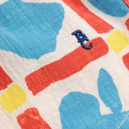 ◆키즈◆25SS 키즈 자수 로고 숏팬츠 오프화이트 B125AC060 199