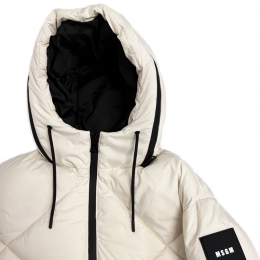 ◆키즈◆키즈 후드 지퍼 소프트 나일론 푸퍼 자켓 아이보리F5MSJGPF005 013