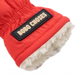 ◆키즈◆키즈 로고 미튼 장갑 레드 B225AI025 611