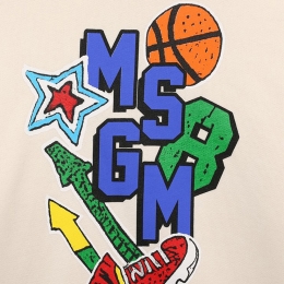 ◆키즈◆24FW 여성 로고 프린트 맨투맨 크림 F4MSJBSW243 013