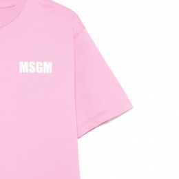 ◆키즈◆25SS 여성 로고 프린트 티셔츠 핑크 S5MSJUTH066 MS003