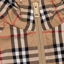 ◆키즈◆23SS 여성 빈티지 체크 후드 자켓 아카이브베이지 8061736