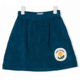 ◆키즈◆22SS 키즈 플라워 패치 테리 스커트 네이비 122AC088 460