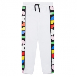 ◆키즈◆21FW 키즈 로고 테이프 조거팬츠 화이트 603457 SRJ21 9000