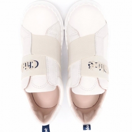 ◆키즈◆22SS 키즈 로고 자수 슬립온 화이트 C19153 241