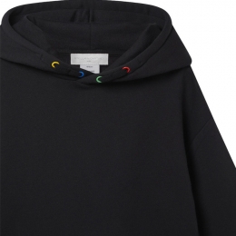 ◆키즈◆21FW 키즈 플리스 오버핏 후드 원피스 블랙 603449 SRJ21 1000