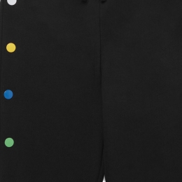 ◆키즈◆21FW 키즈 플리스 버튼 조거 팬츠 블랙 603462 SRJ25 1000