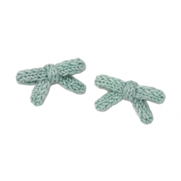 ◆키즈◆키즈 골디 리본 세트 헤어핀 세이지그린 K1041W25 315