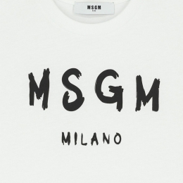 ◆키즈◆25SS 여성 로고 프린트 티셔츠 화이트 S5MSJUTH063 001