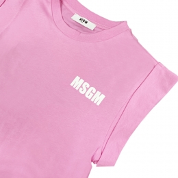 ◆키즈◆25SS 여성 탑 로고 티셔츠 핑크 S5MSJGTH083 MS003