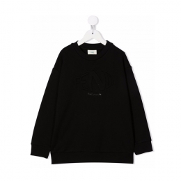 ◆키즈◆21FW 키즈 자수 로고 스웨터 셔츠 맨투맨 블랙 JUH033 5V0 F0GME