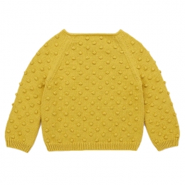 ◆키즈◆25SS 키즈 팝콘 니트 옐로우 K1035S25 703