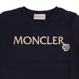 ◆키즈◆25SS 키즈 로고 패치 티셔츠 네이비 8C000 06 83907 778