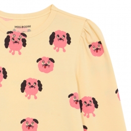 ◆키즈◆키즈 도그 패턴 롱슬리브 원피스 옐로우 26150103 23