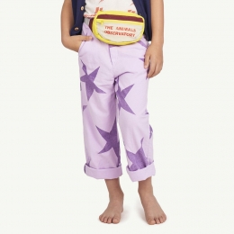 ◆키즈◆22SS 키즈 퍼플 스타 패턴 팬츠 파스텔퍼플 S22103 258AE
