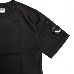 ◆키즈◆여성 렌즈 와펜 래글런 반팔 티셔츠 블랙 20CKTS011C 00LAA17 999