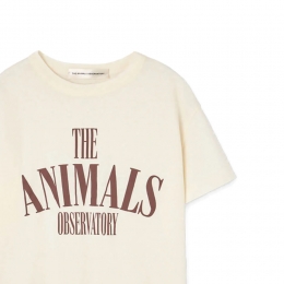 ◆키즈◆키즈 로고 레터링 펍피쉬 티셔츠 로우화이트 S26001 221DW