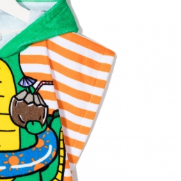 ◆키즈◆22SS 키즈 크로커다일 스트라이프 후드 로브 8QCMG0 Z0163 100AR