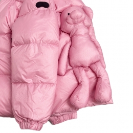 ◆키즈◆키즈 테디베어 고글 후드 패딩자켓 핑크 JG 719B T KJ5 46