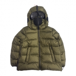 ◆키즈◆여성 나일론 립스탁 사이드집업 고글패딩 올리브나이트 JG 540B T KJ5 322