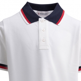 여성 로고 패치 폴로 티셔츠 화이트 8A000 03 8496W 034