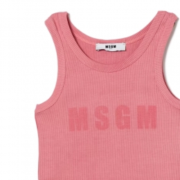 키즈 로고 민소매 티셔츠 베고니아핑크 S6MSJGTA159 MS070